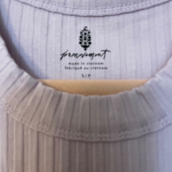 FREE PEOPLE Blissed Out Tank Women's Medium Lavendar NWT Ribbed Size Sma… - Picture 6 of 7